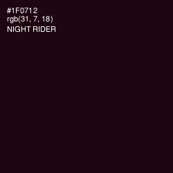 #1F0712 - Night Rider Color Image